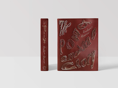 The Power and the Glory Book Cover book cover design paper art papercraft quilling typography