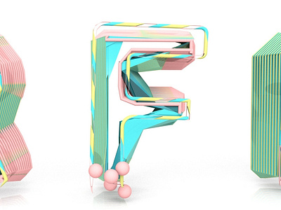 3D Typography: F