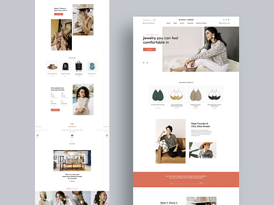 Homepage Design for jewelry company design ecommerce ecommerce business ecommerce design graphic design graphic designer ui ui designer ux ux design