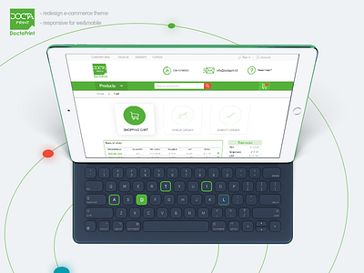 Redesigne responsive e-commerce DoctaPrint theme ecommercetheme responsive ui uidesign
