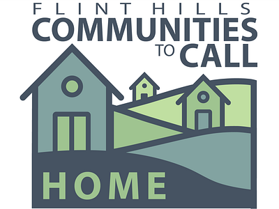 Communities to Call Home community flint hills hills hillside house housing icon logo rural