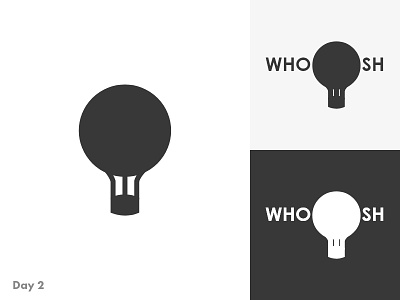 Day 2 - Whoosh day 2 logo design whoosh