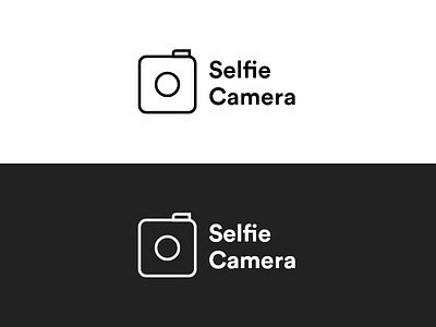 Selfie Camera Logo app branding design icon logo typography vector