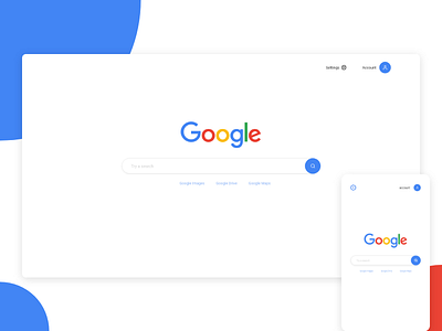 Google Homepage - Redesign