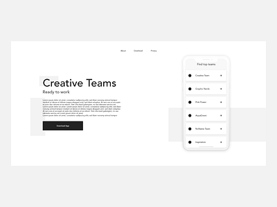 Creative Teams - Web Design