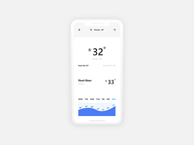 Weather App design ui