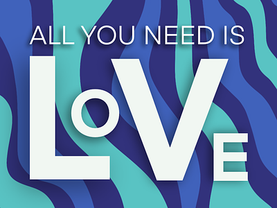 All You Need is Love graphicdesign illustration inspiration procreate typography