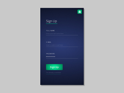 Daily UI #001 Sign Up Page 001 adobexd dailyui mobile signup