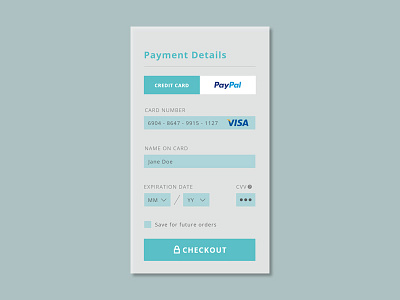 Day 002 Daily UI Credit Card form 002 adobexd credit card dailyui mobile