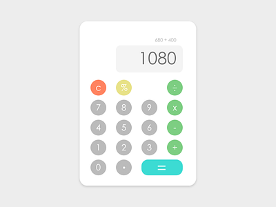 Daily UI #004 Calculator 004 calculator dailyui