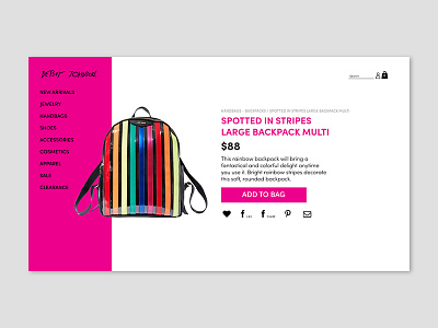 Daily UI #12 E-Commerce - Single Item 012 adobexd dailyui e-commerce fashion web design