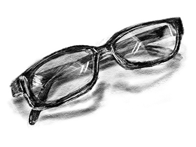 Glasses Drawing black and white drawing glasses graphite ipad pro pencil procreate shading sketch wine