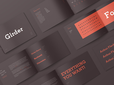 Girder Heavy Book brochure font girder graphicdesign heavy landscape typeface