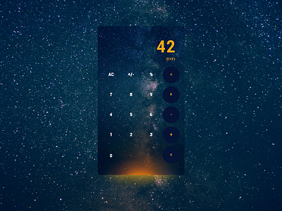 Daily UI #004 - Calculator - Galaxies Calculator
