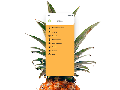 Daily UI #007 - Settings - Social Pineapple