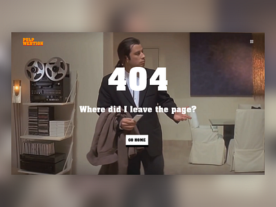 Daily UI #008 - 404 - PULP WEBTION