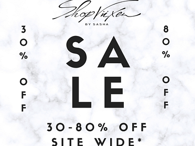 SHOPVIIXEN Instagram Sale Post branding design illustration instagram instagram post promo promotion sales social media social media design socialmedia typography