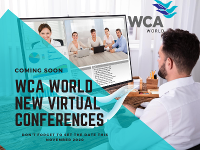 WCA Virtual conference promo branding design facebook illustration promo social media social media design typography vector