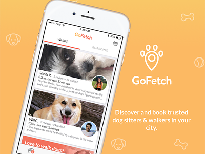Gofetch App Store Screenshots 2016