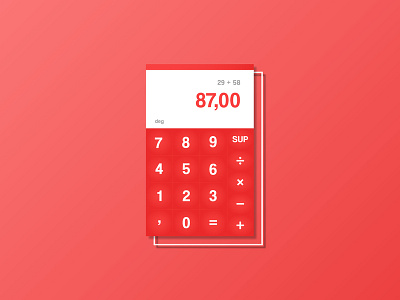 Calculator - DailyUI #004 app calculator dailyui design phone app ui ux vector