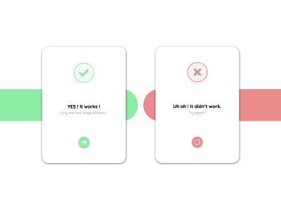 Success / Error message - DailyUI #011 app dailyui design error sucess ui ux vector web website