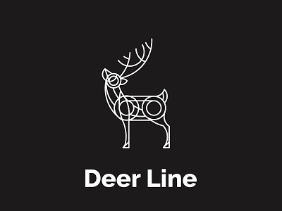 deer line animal branding cartoon deer deer illustration deer logo design line art logo logo logo concept logo design logo ideas logoawesome logoideas