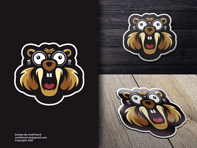 Squirrel Mascot Logo animal beaver brand character emblem esport gaming logo logo design mascot sport squirrel wild