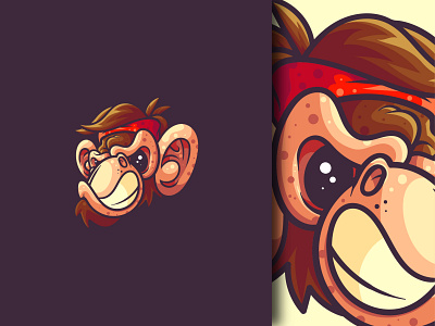 Monkey 🐒🐵🙈🙉🙊 adorable animal ape character crypto cute gorilla icon illustration kawaii logo logo design mascot mascot logo monkey nft nftart sticker