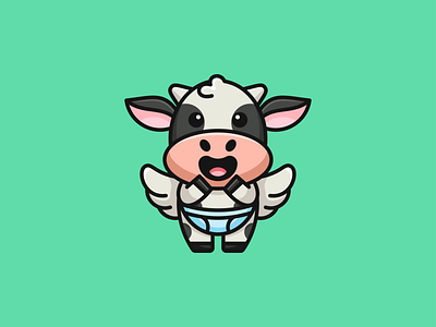 cute angel cow