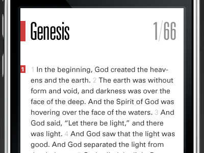 Just Read bible genesis red univers