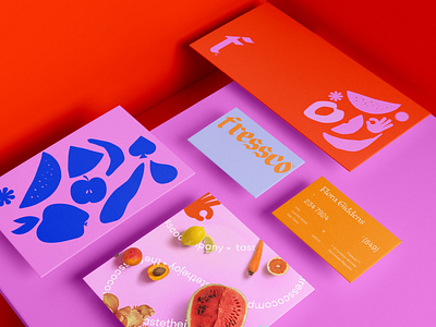 Fressco® branding branding process creative logos design freelance fruits juice logo portfolio shakes stationery stationery design visual identity