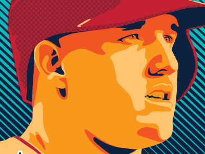 Mike trout closeup