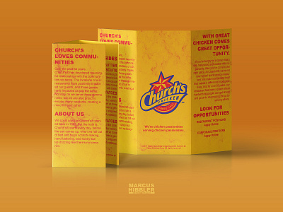 Church's Chicken - Brochure (2016) brochure graphic design