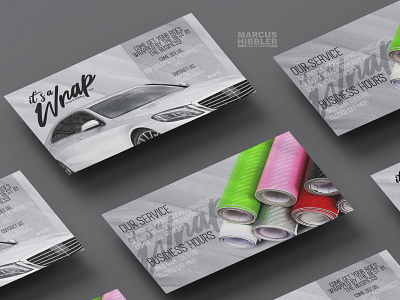 It's A Wrap - Business Cards branding business card design flyer graphic design logo