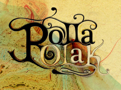Rolla Olak album cover illsutration lettering