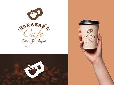 BARABARA Cafe Logo Design brand branding cafe coffee coffee logo design graphic design illustration logo typography uiux