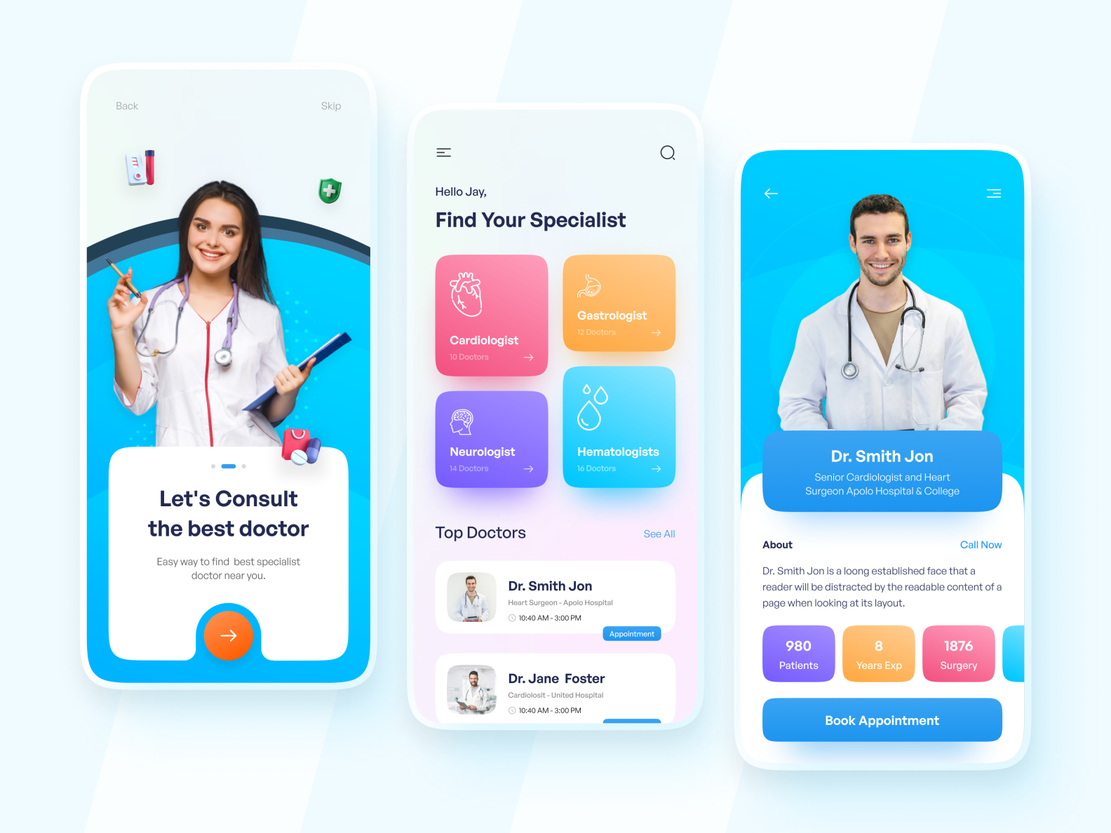 Medical Mobile App by Jay Rathod on Dribbble