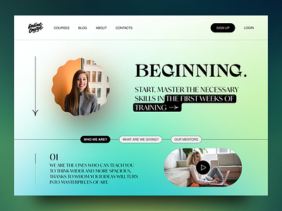 E-Learning Platform - Landing Page