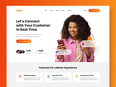 Chat App Landing Page