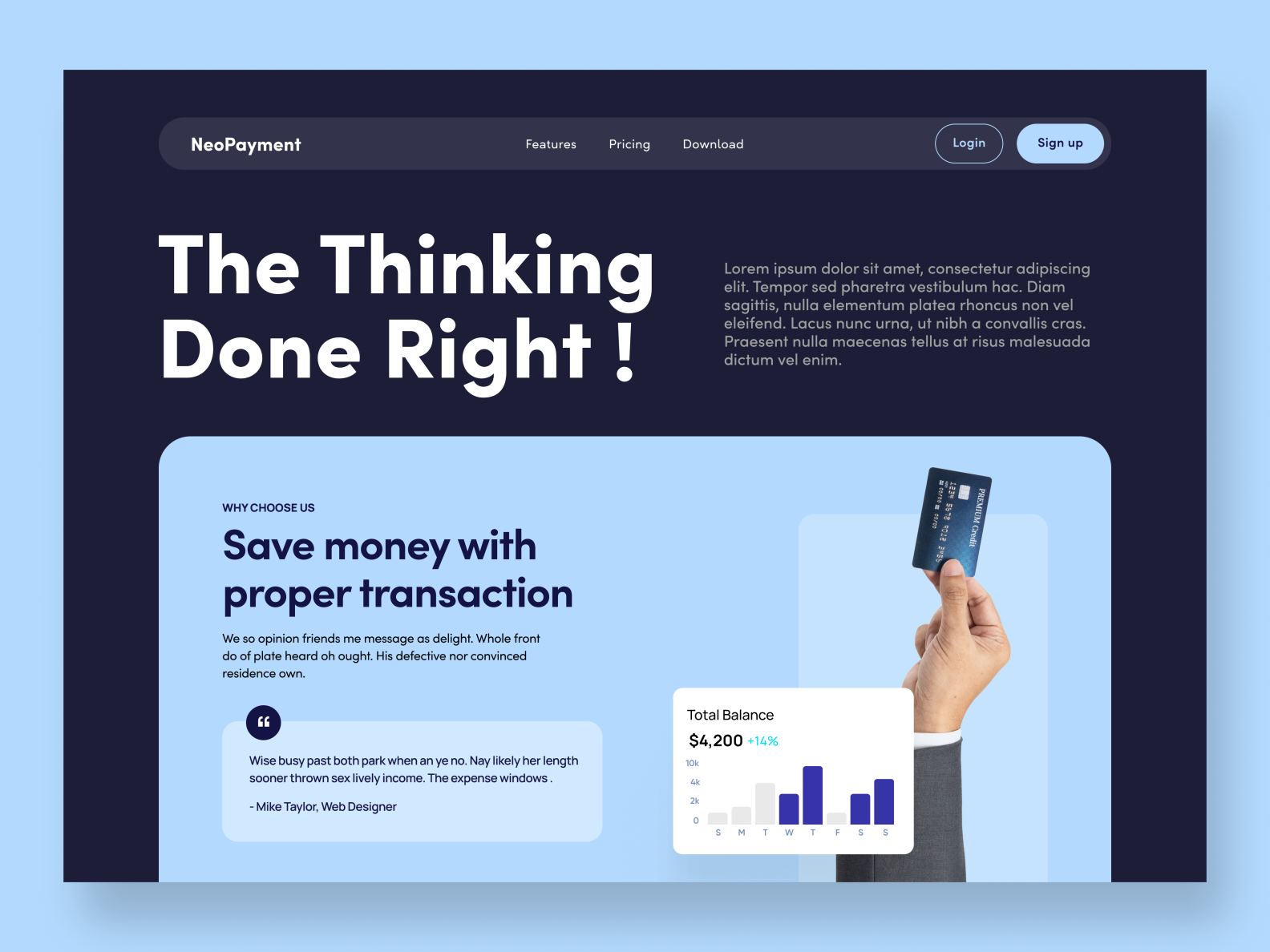 Finance Web Design by Jay Rathod on Dribbble