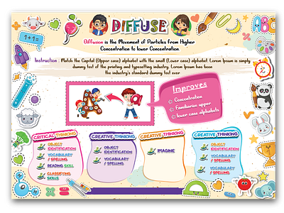 Kids activity book Page book design graphic design illustration kids learn print school