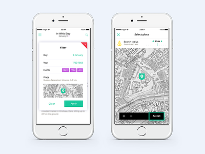 In Whis Day app filter ios iphone location map ui ui kit ux wikipedia