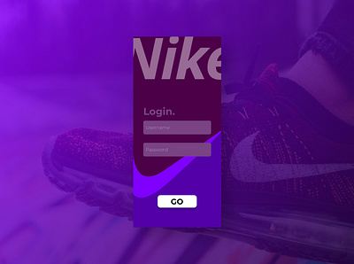 Nike login app app design branding concept design login login design login form login page login screen nike nike shoes prototype shoe shoes app sports sports branding ui