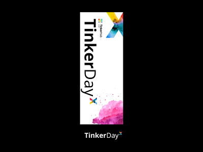 TinkerDayX branding design event branding masking poster poster design roll up banner rollup tinkerhub
