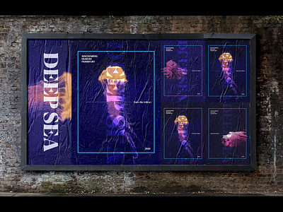 DEEP SEA EXHIBITION POSTER DESIGN deepsea design exhibition exhibition design ocean poster poster design water