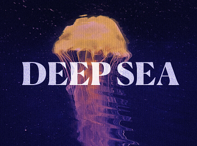 DEEP SEA EXHIBITION branding deepsea design displacement exhibition exhibition design ocean photoshop texture typography