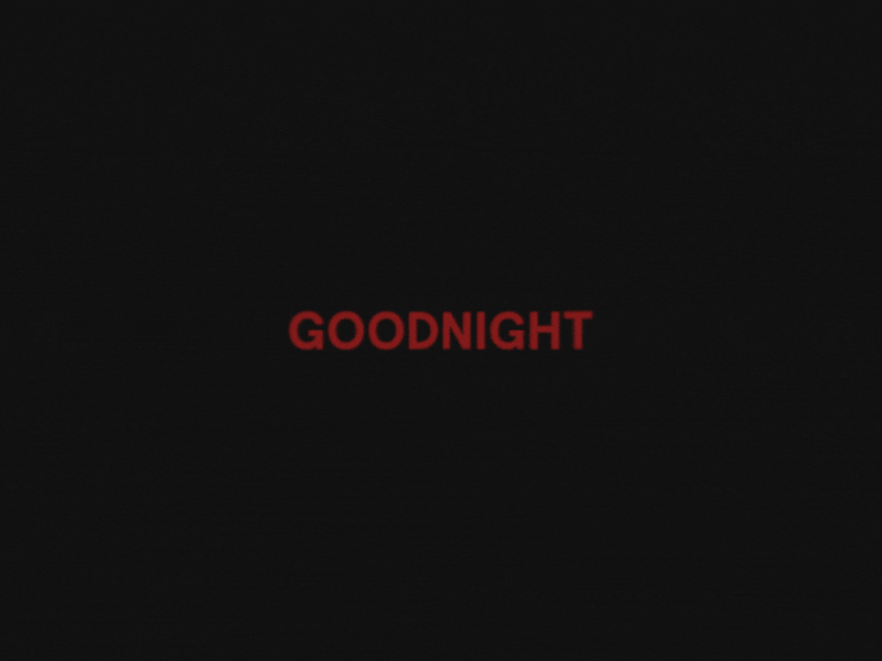 good night ae aftereffects animation design motion motion design texture typography