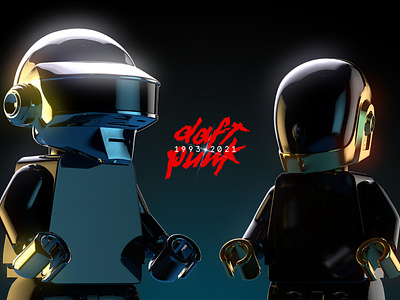 #DaftpunkForever - Lego style Render