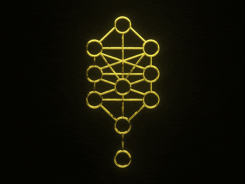 Kabbalah Loop 3d animation branding deepglow gold graphic design life loop motion graphics shine trapcode tree