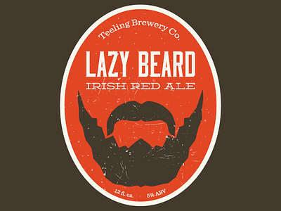 Lazy Beard Irish Red v2 beer deming homebrew label moonshiner sentinel